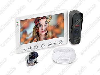 Комплект видеодомофон HDcom W715 и аналоговая мини камера